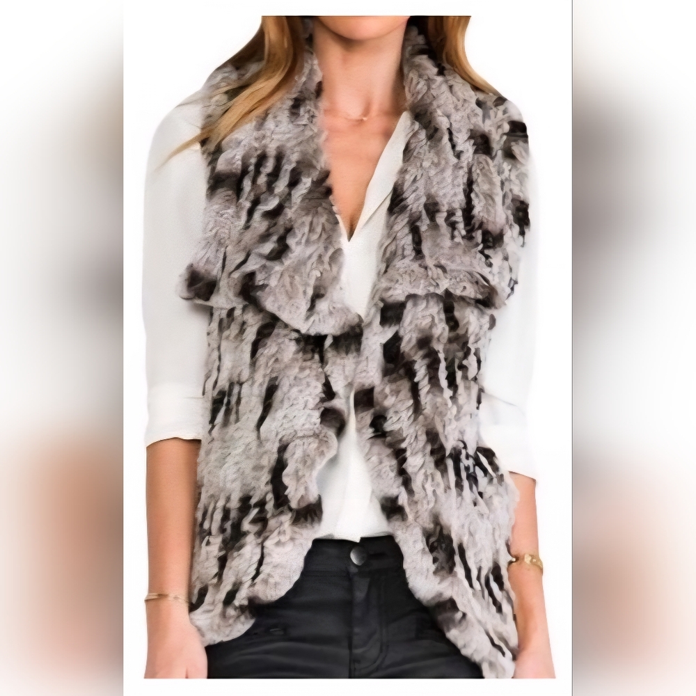 Alice + Olivia Fur Vest Size Medium